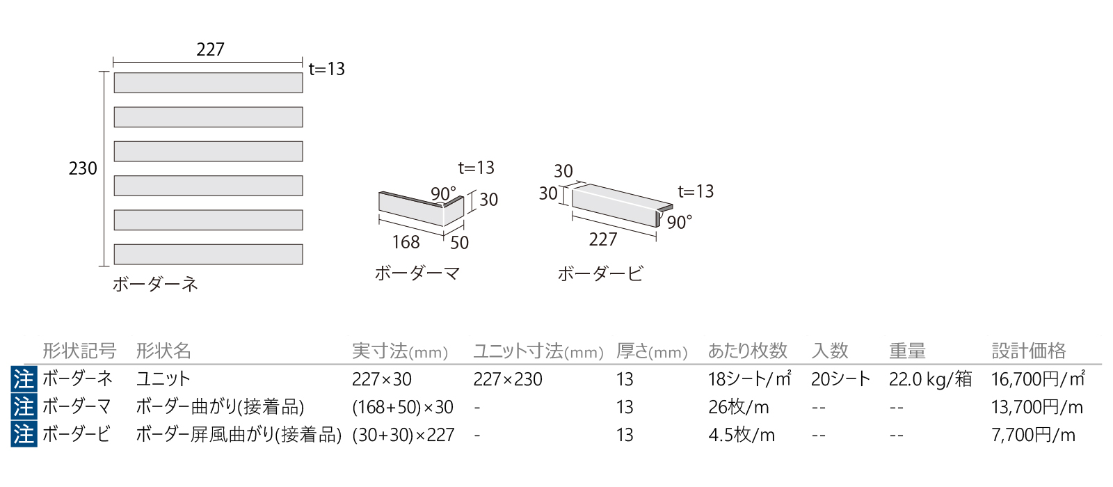 セージボーダー［ESG］形状図画像1