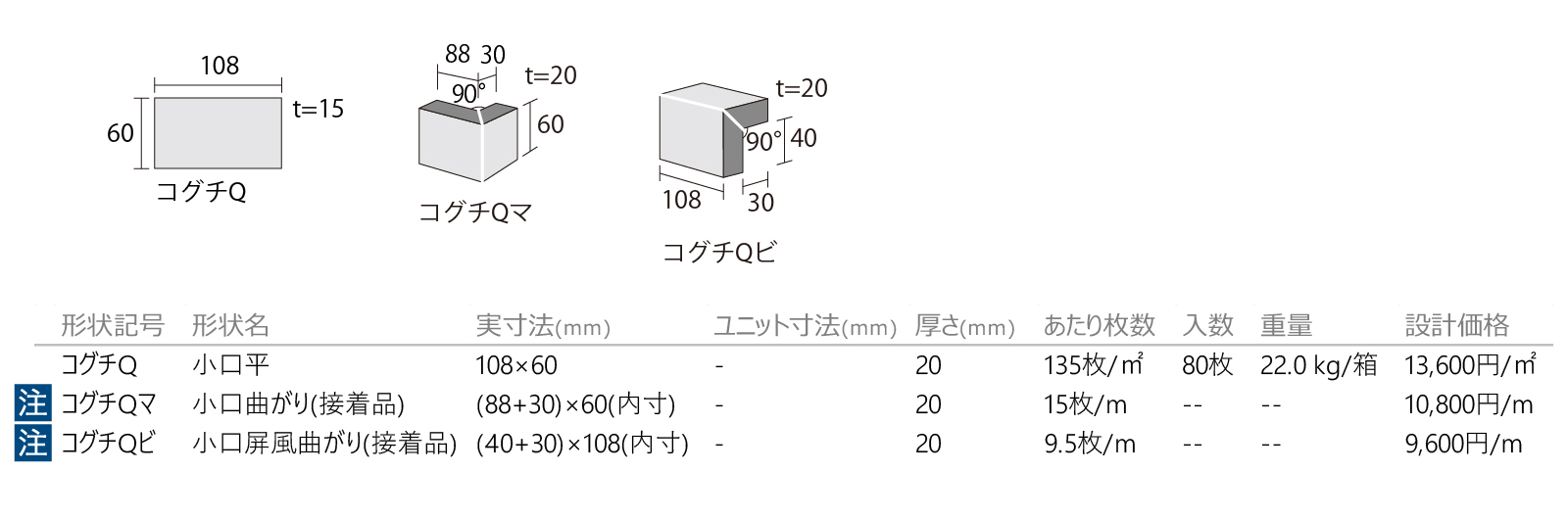 フランドルブリック［FLB］形状図画像1