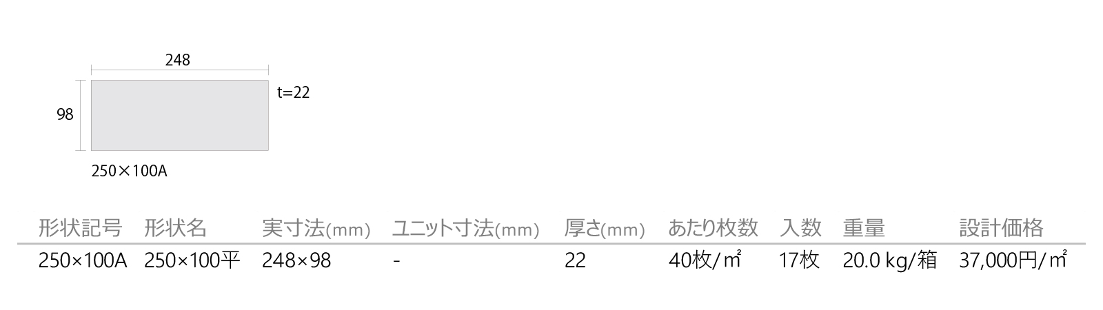 ジャパン／シロ［JPS］形状図画像1