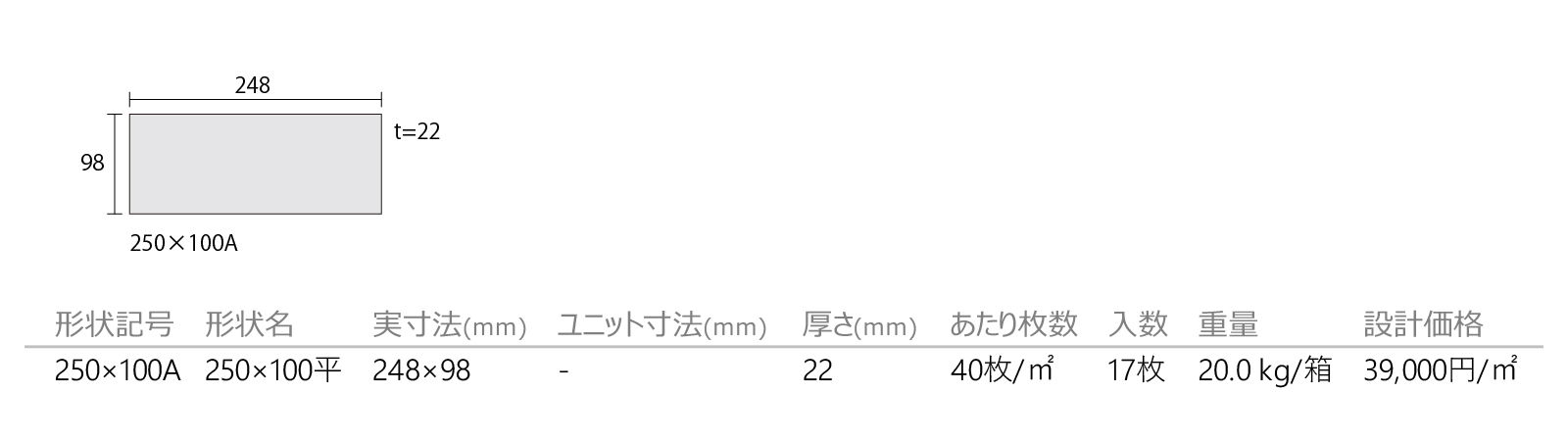 ジャパン／シロ［JPS］形状図画像1
