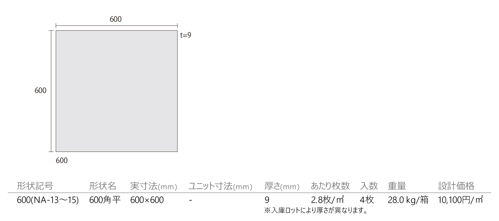 ナチュラルポリッシュ［NA］形状図画像1
