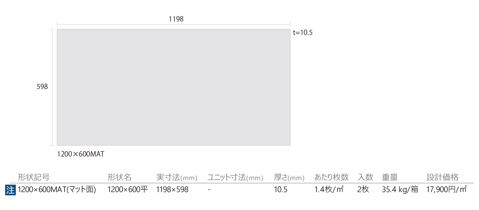 ノクターン［NCT］形状図画像1