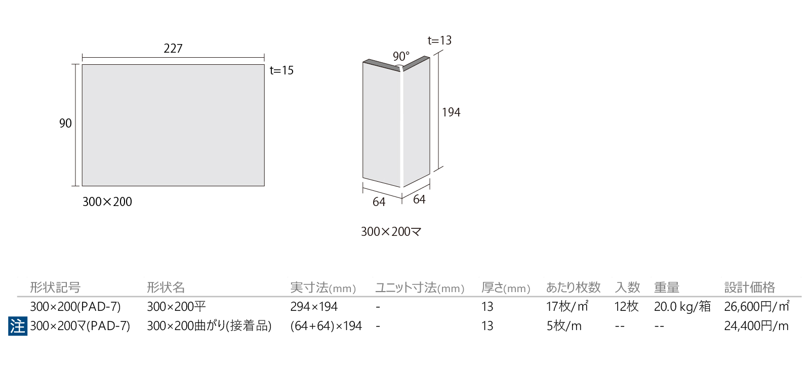 プライムストーン［PAD］形状図画像1