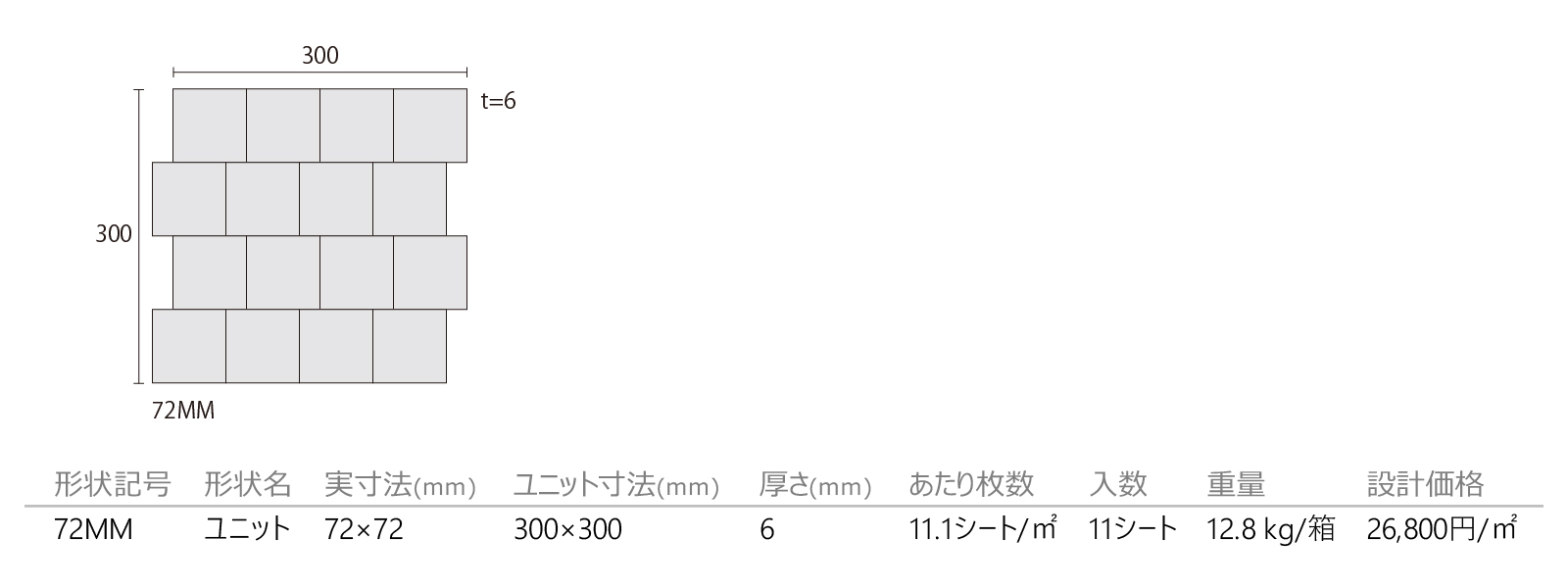 ピエトラテイスト［PIE］形状図画像1