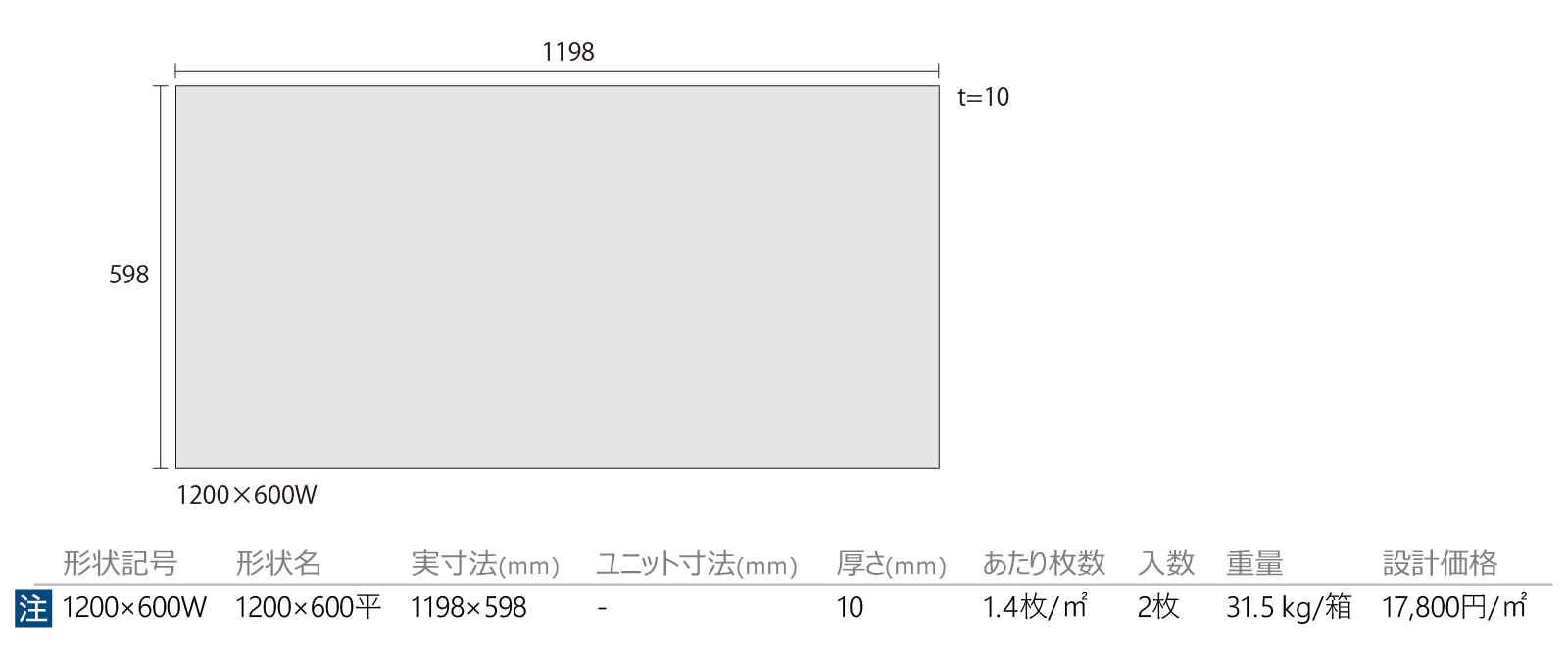 ピエトラデグレ［PTG］形状図画像1