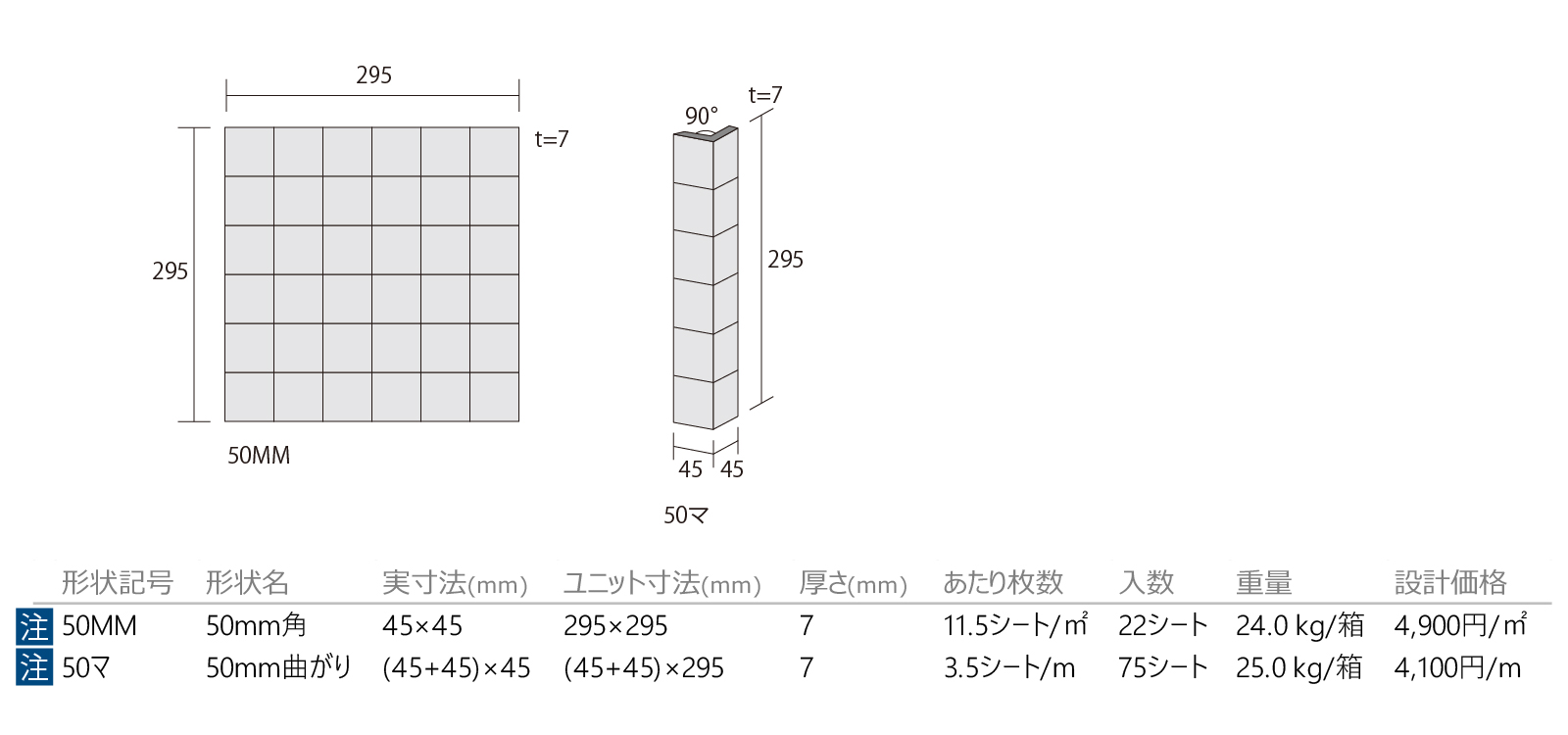 スノーライン・Ｗシリーズ［SNW］形状図画像1