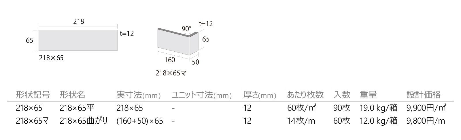 ライトブリック［TCD］形状図画像1