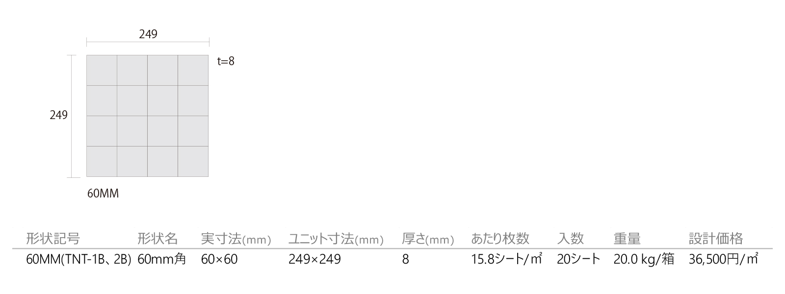 ティント［TNT］形状図画像1